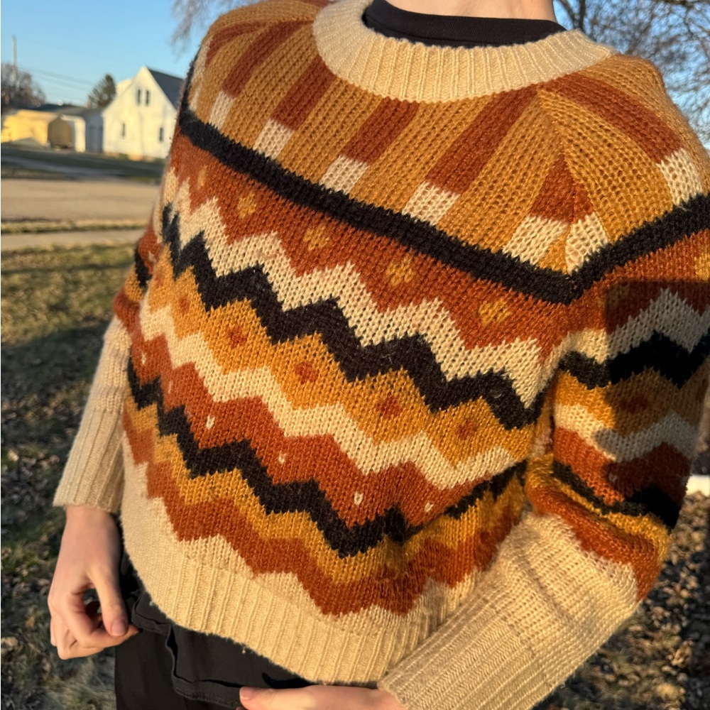 Cozy Multicolor Chevron Sweater